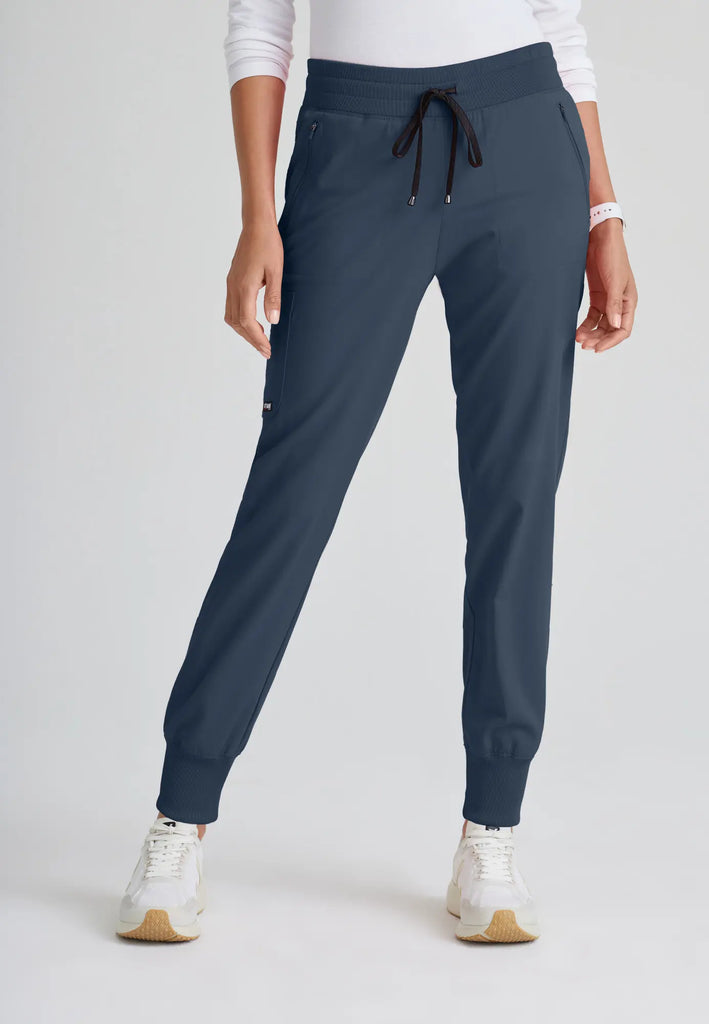 Barco Scrubs Women's Eden Jogger Steel | scrub-supply.com