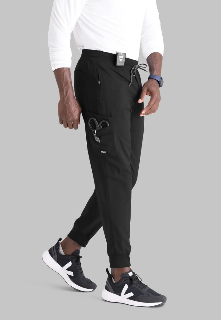 Barco Scrubs Men's Murphy Jogger Black | scrub-supply.com