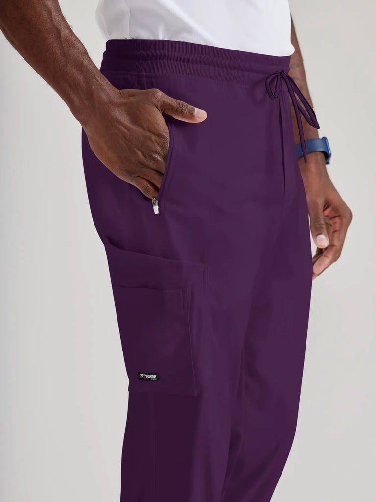 Barco Scrubs Men's Murphy Jogger Eggplant | scrub-supply.com