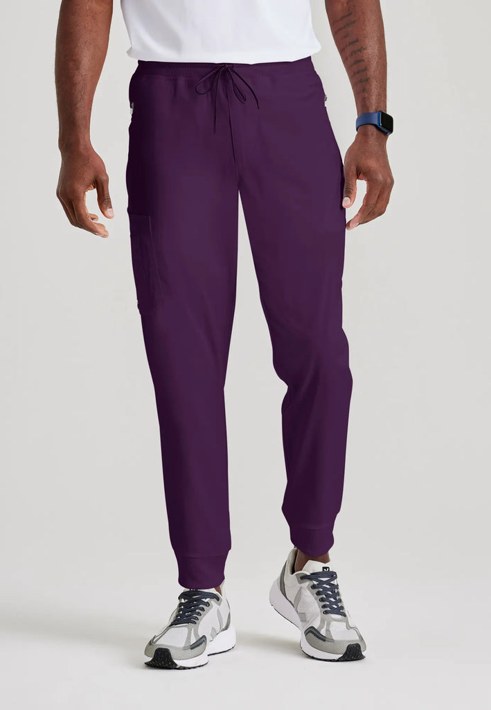 Barco Scrubs Men's Murphy Jogger Eggplant | scrub-supply.com