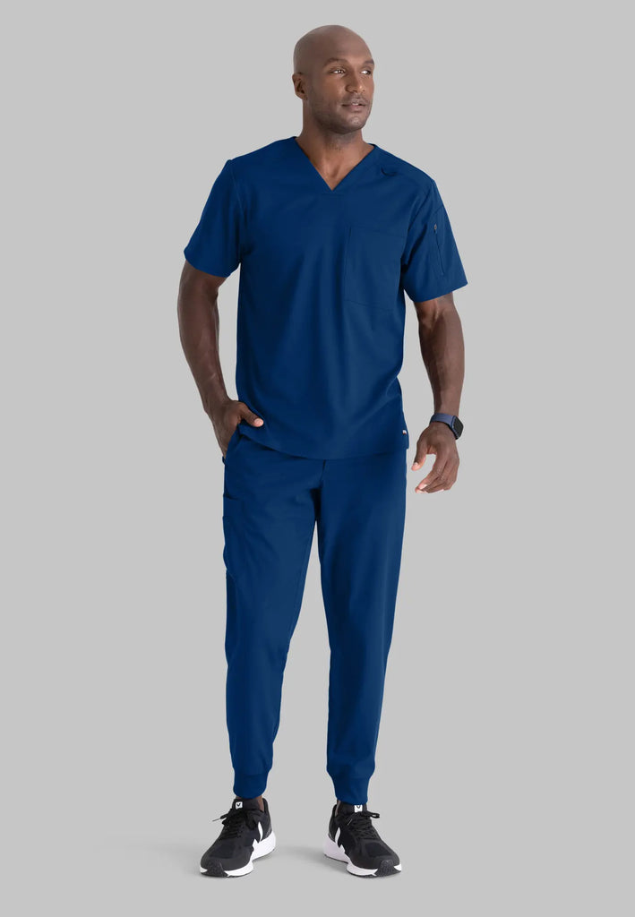 Barco Scrubs Men's Murphy Jogger Indigo | scrub-supply.com