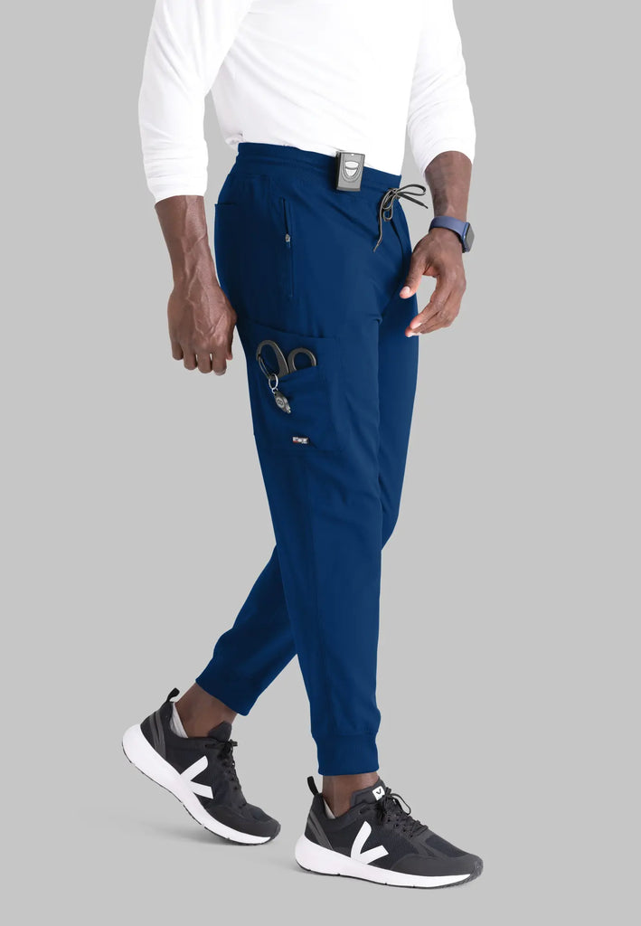 Barco Scrubs Men's Murphy Jogger Indigo | scrub-supply.com