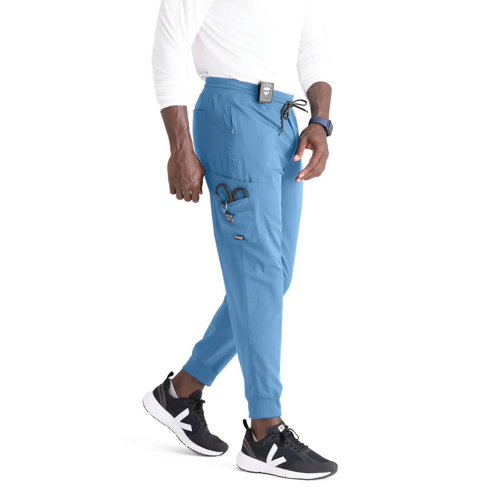 Barco Scrubs Men's Murphy Jogger Ceil Blue | scrub-supply.com