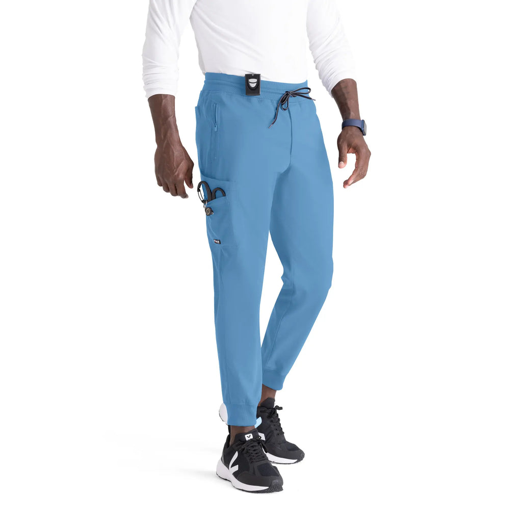 Barco Scrubs Men's Murphy Jogger Ceil Blue | scrub-supply.com