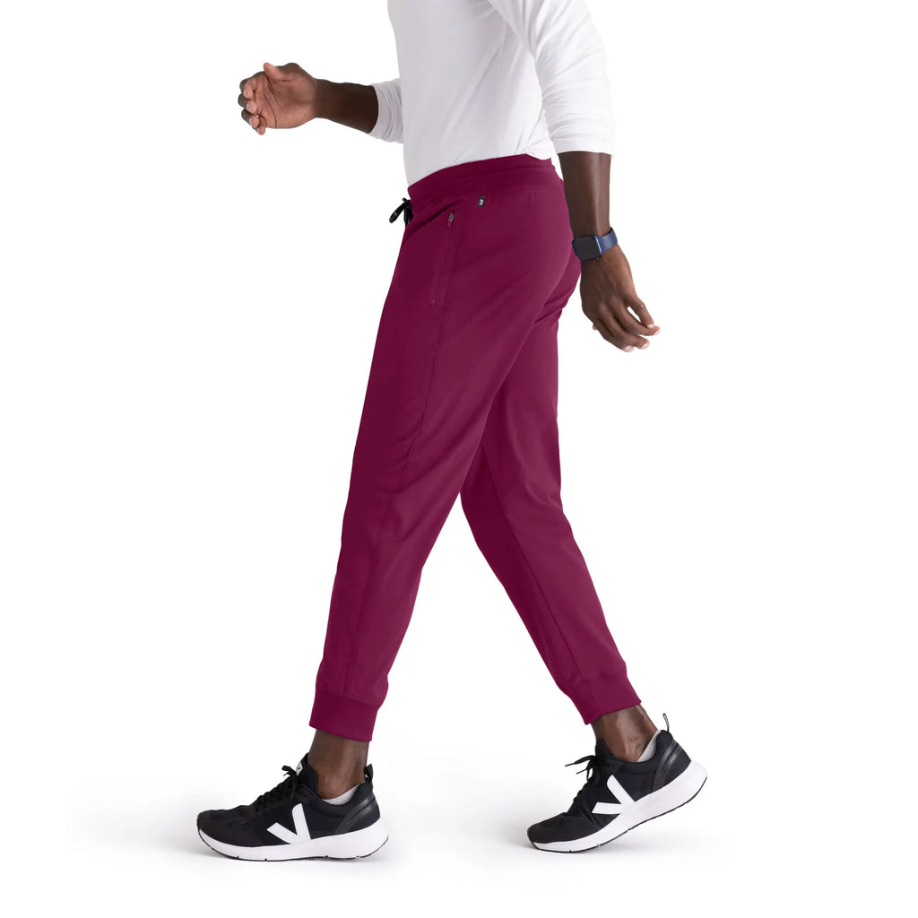 Barco Scrubs Men's Murphy Jogger Wine | scrub-supply.com