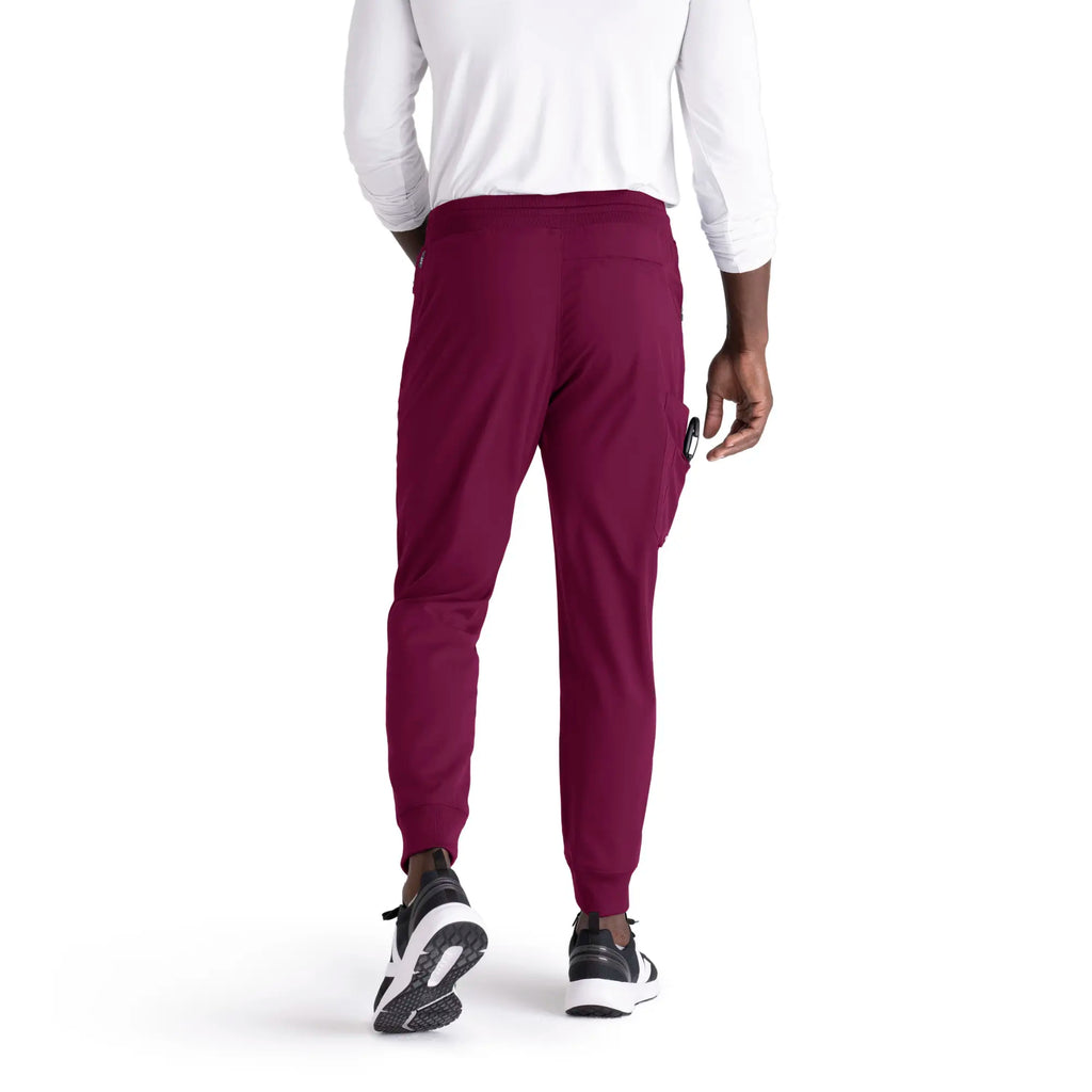 Barco Scrubs Men's Murphy Jogger Wine | scrub-supply.com