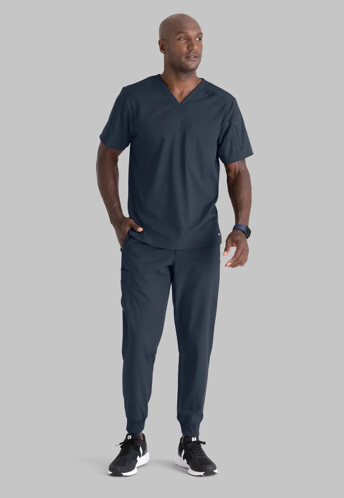 Barco Scrubs Men's Murphy Jogger Steel | scrub-supply.com