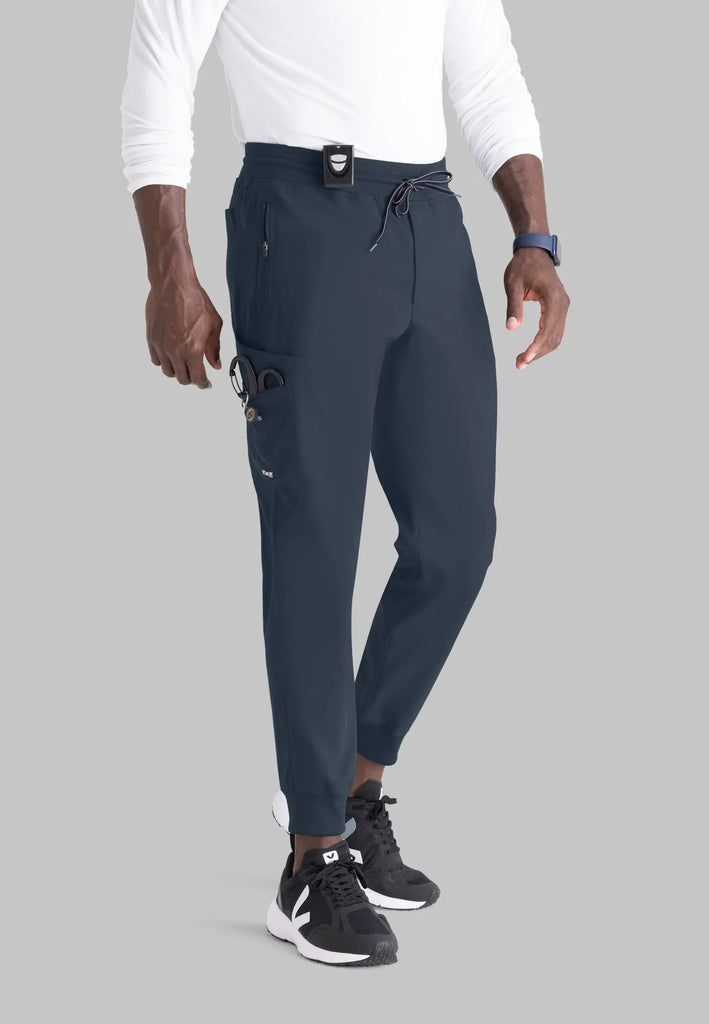 Barco Scrubs Men's Murphy Jogger Steel | scrub-supply.com