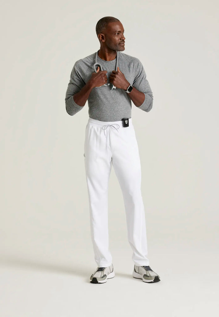 Barco Scrubs Men's Hudson Pant White | scrub-supply.com