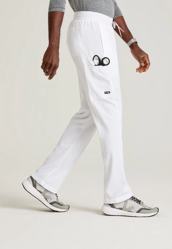 Barco Scrubs Men's Hudson Pant White | scrub-supply.com