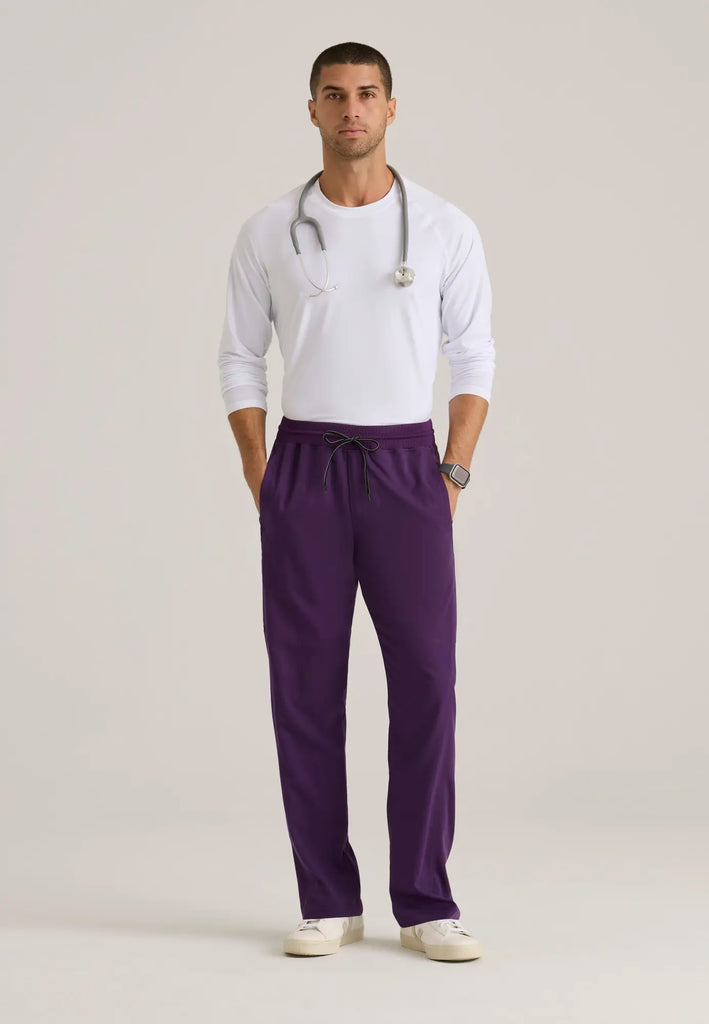 Barco Scrubs Men's Hudson Pant Eggplant | scrub-supply.com