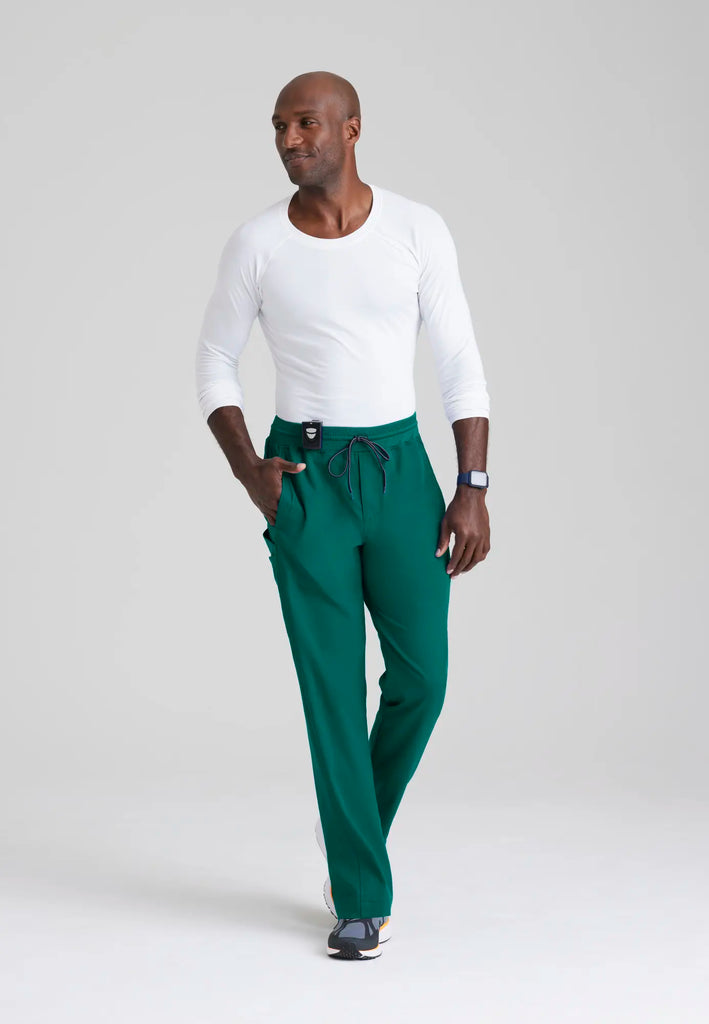 Barco Scrubs Men's Hudson Pant Hunter Green | scrub-supply.com