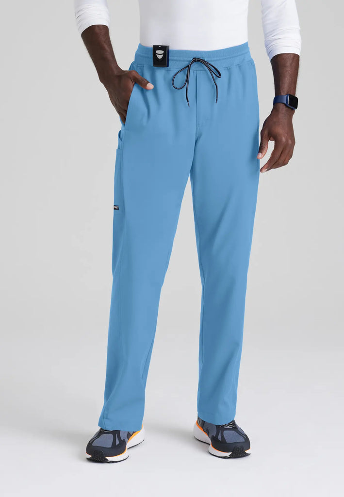 Barco Scrubs Men's Hudson Pant Ceil Blue | scrub-supply.com