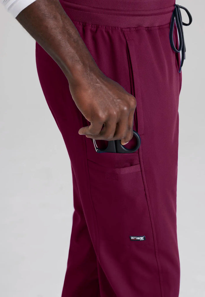 Barco Scrubs Men's Hudson Pant Wine | scrub-supply.com