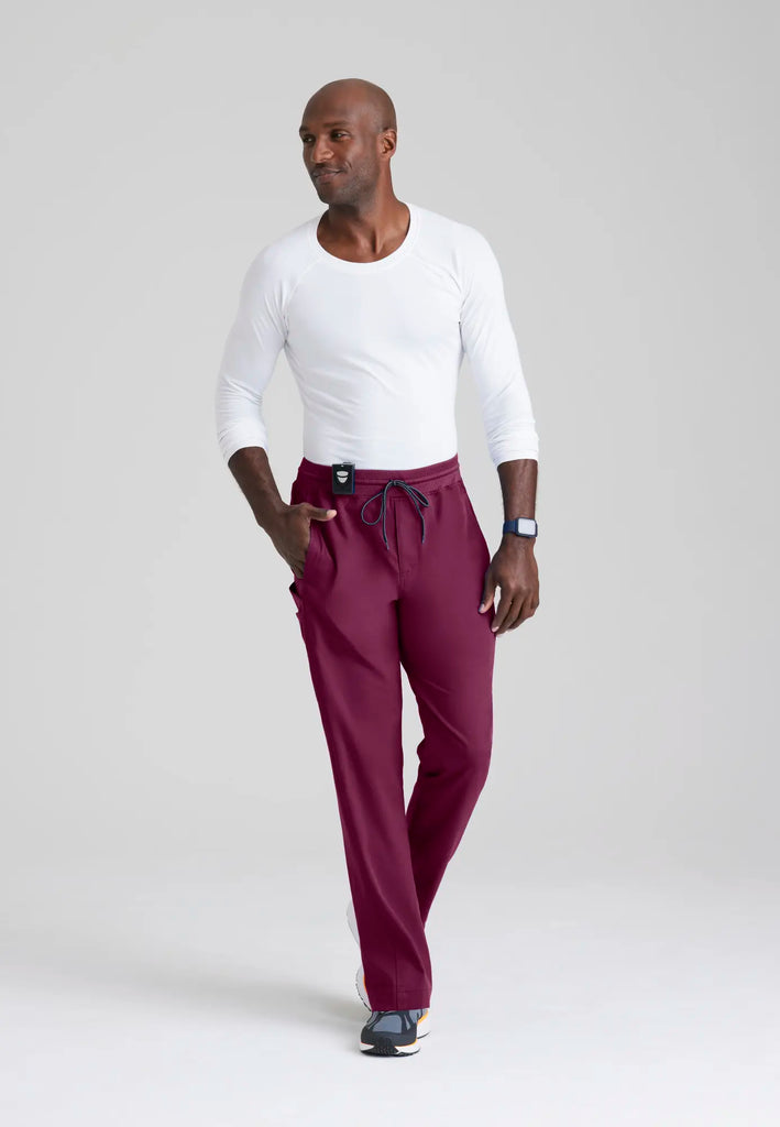 Barco Scrubs Men's Hudson Pant Wine | scrub-supply.com