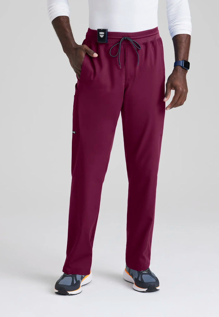 Barco Scrubs Men's Hudson Pant Wine | scrub-supply.com