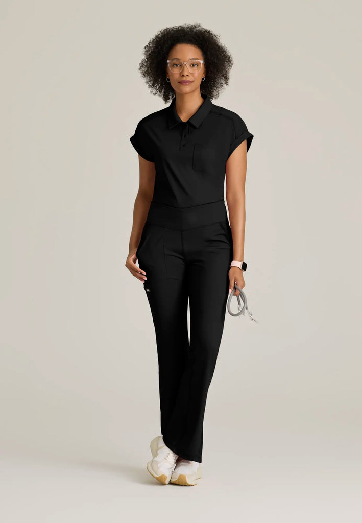 Barco Scrubs Women's Swift Knit Pant Black | scrub-supply.com