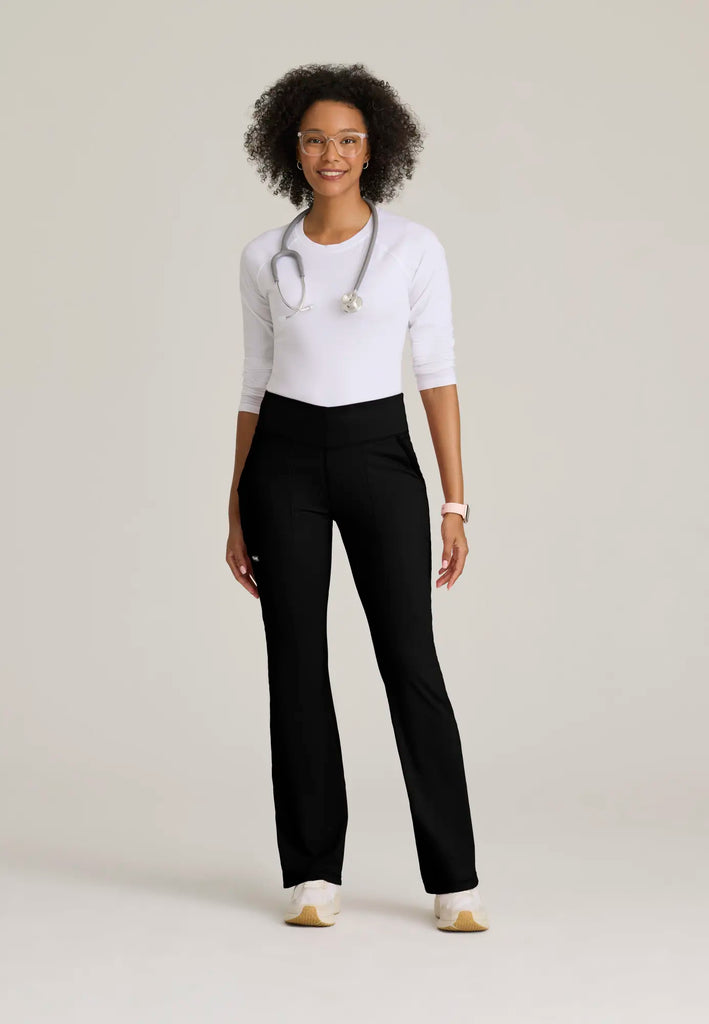 Barco Scrubs Women's Swift Knit Pant Black | scrub-supply.com