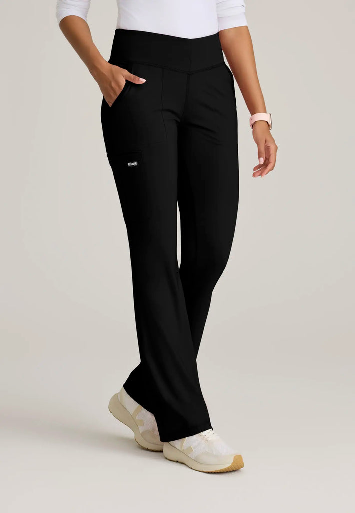 Barco Scrubs Women's Swift Knit Pant Black | scrub-supply.com