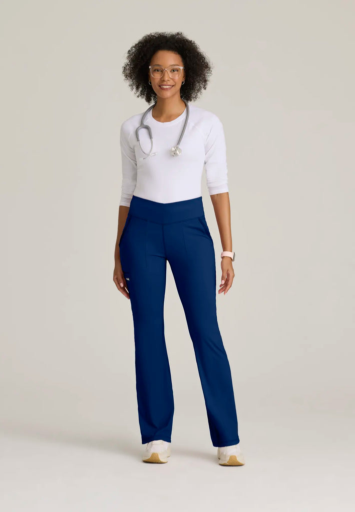 Barco Scrubs Women's Swift Knit Pant Indigo | scrub-supply.com