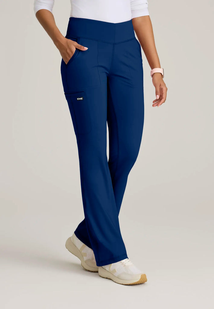 Barco Scrubs Women's Swift Knit Pant Indigo | scrub-supply.com