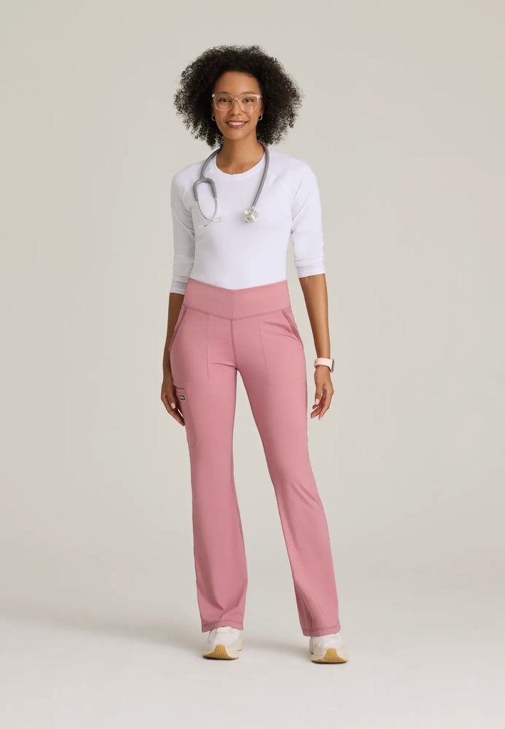 Barco Scrubs Women's Swift Knit Pant Canyon Pink | scrub-supply.com