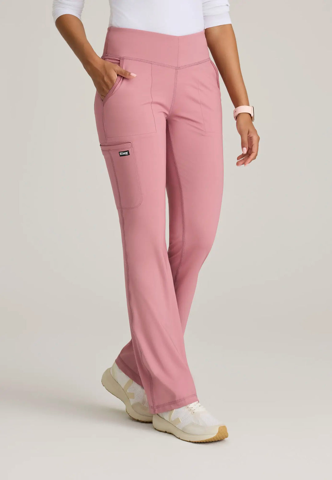 Barco Scrubs Women's Swift Knit Pant Canyon Pink | scrub-supply.com