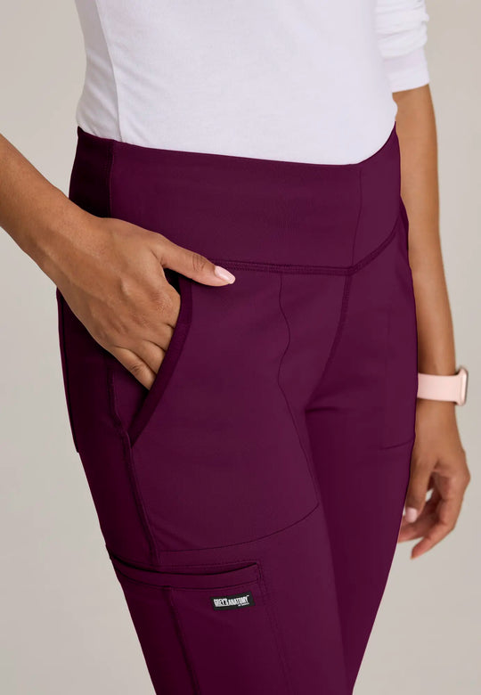 Grey's Anatomy by Barco Scrubs Women's Swift Knit Pant Wine | scrub-supply.com