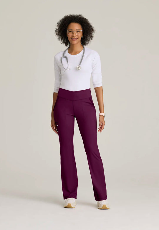 Grey's Anatomy by Barco Scrubs Women's Swift Knit Pant Wine | scrub-supply.com