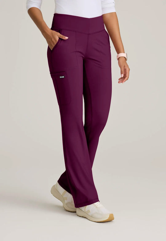 Grey's Anatomy by Barco Scrubs Women's Swift Knit Pant Wine | scrub-supply.com
