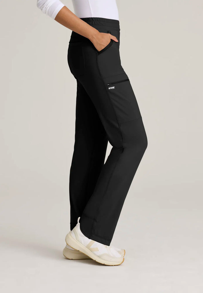 Barco Scrubs Women's Momentum Knit Pant Black | scrub-supply.com