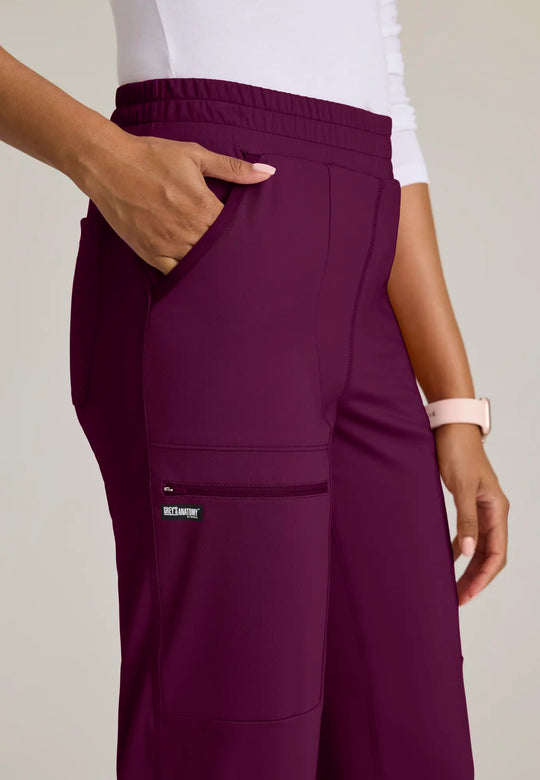 Grey's Anatomy by Barco Scrubs Women's Momentum Knit Pant Wine | scrub-supply.com