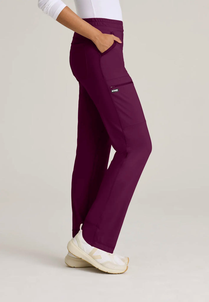 Grey's Anatomy by Barco Scrubs Women's Momentum Knit Pant Wine | scrub-supply.com
