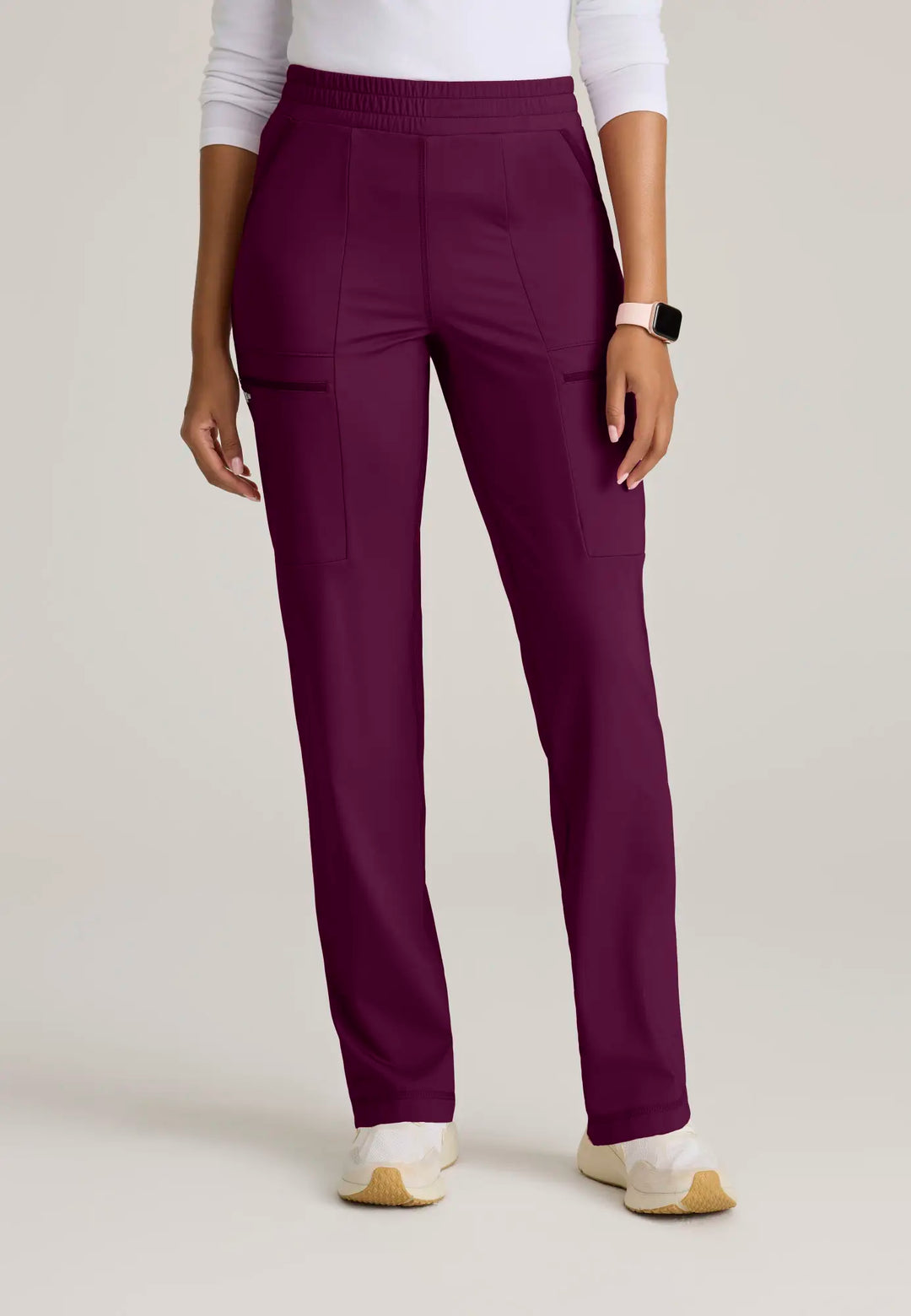 Grey's Anatomy by Barco Scrubs Women's Momentum Knit Pant Wine | scrub-supply.com