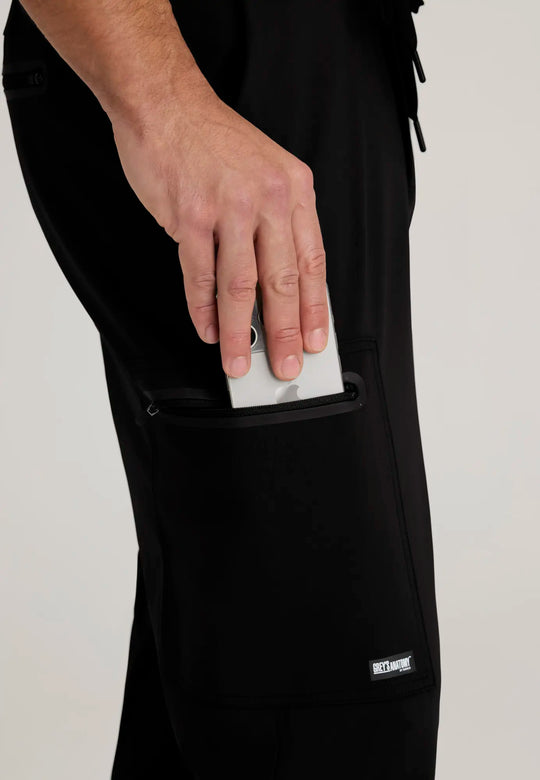 Grey's Anatomy by Barco Scrubs Men's Focus Pant Black | scrub-supply.com