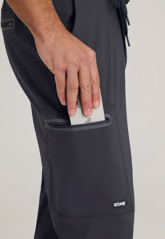 Grey's Anatomy by Barco Scrubs Men's Focus Pant Steel | scrub-supply.com