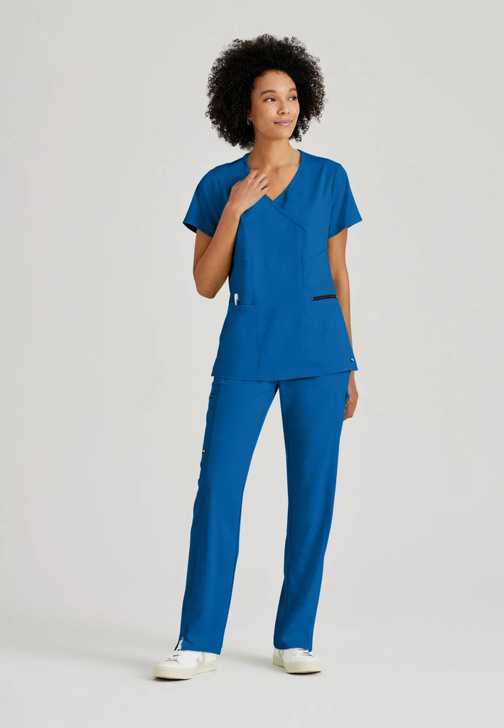 Barco Scrubs Women's Kim Top New Royal | scrub-supply.com