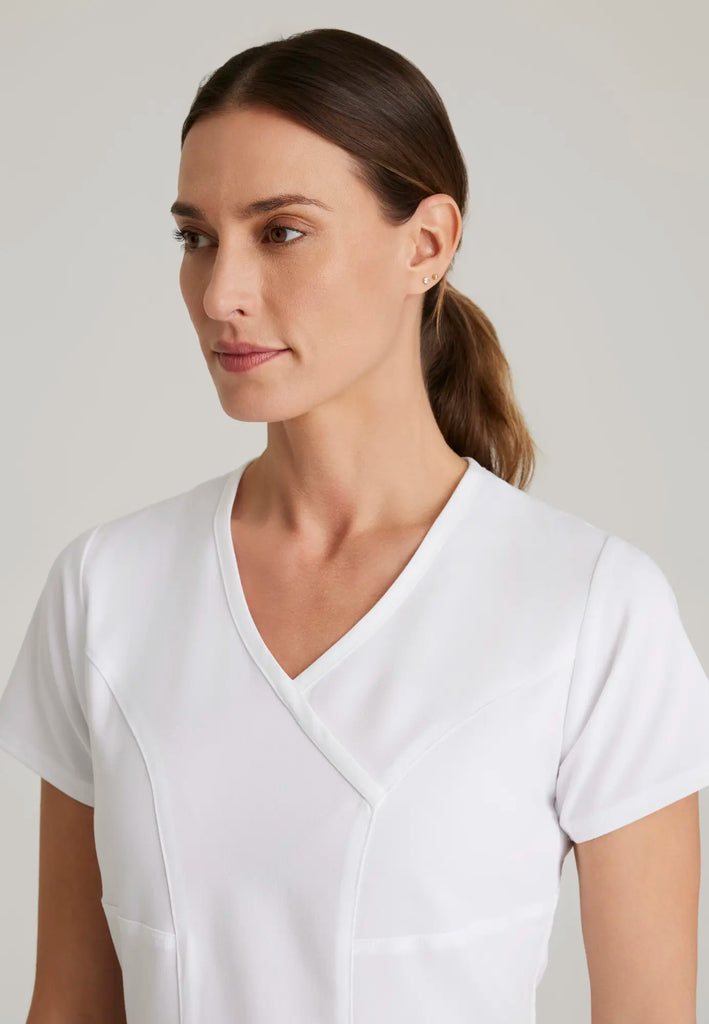 Barco Scrubs Women's Kim Top White | scrub-supply.com