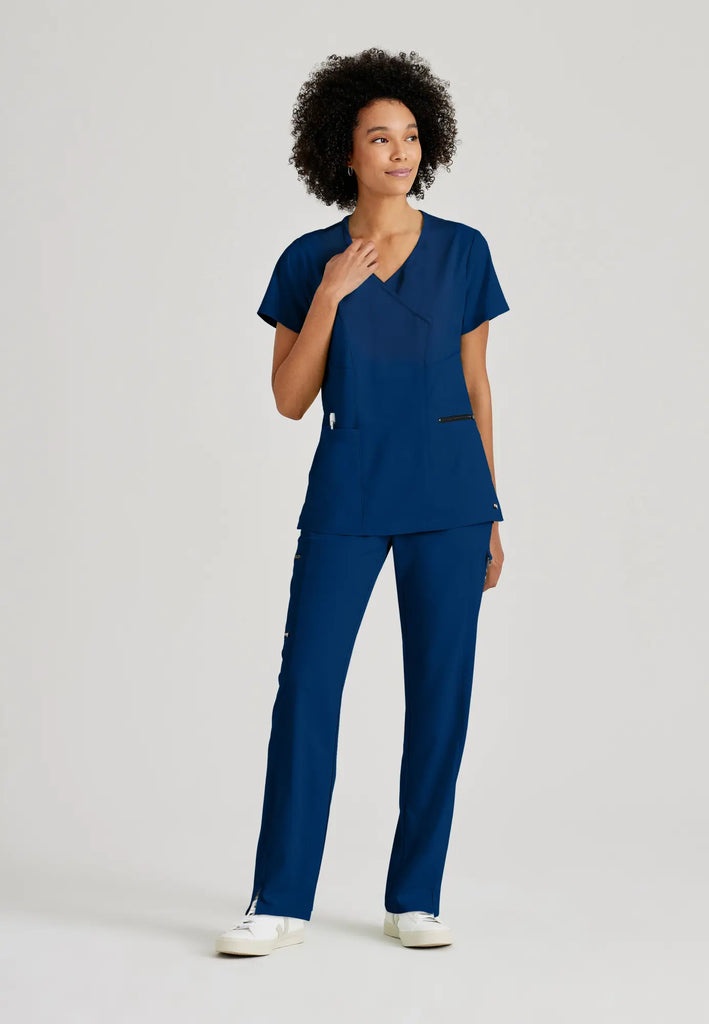 Barco Scrubs Women's Kim Top Indigo | scrub-supply.com