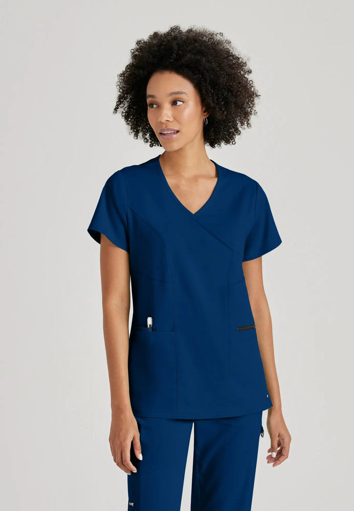 Barco Scrubs Women's Kim Top Indigo | scrub-supply.com