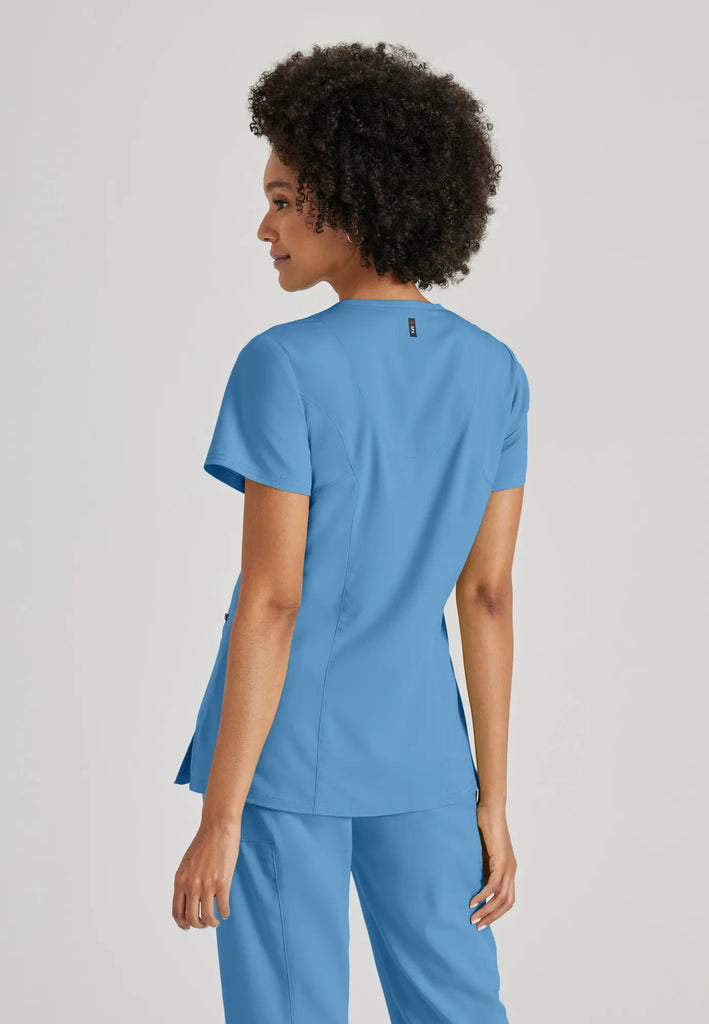 Barco Scrubs Women's Kim Top Ceil Blue | scrub-supply.com