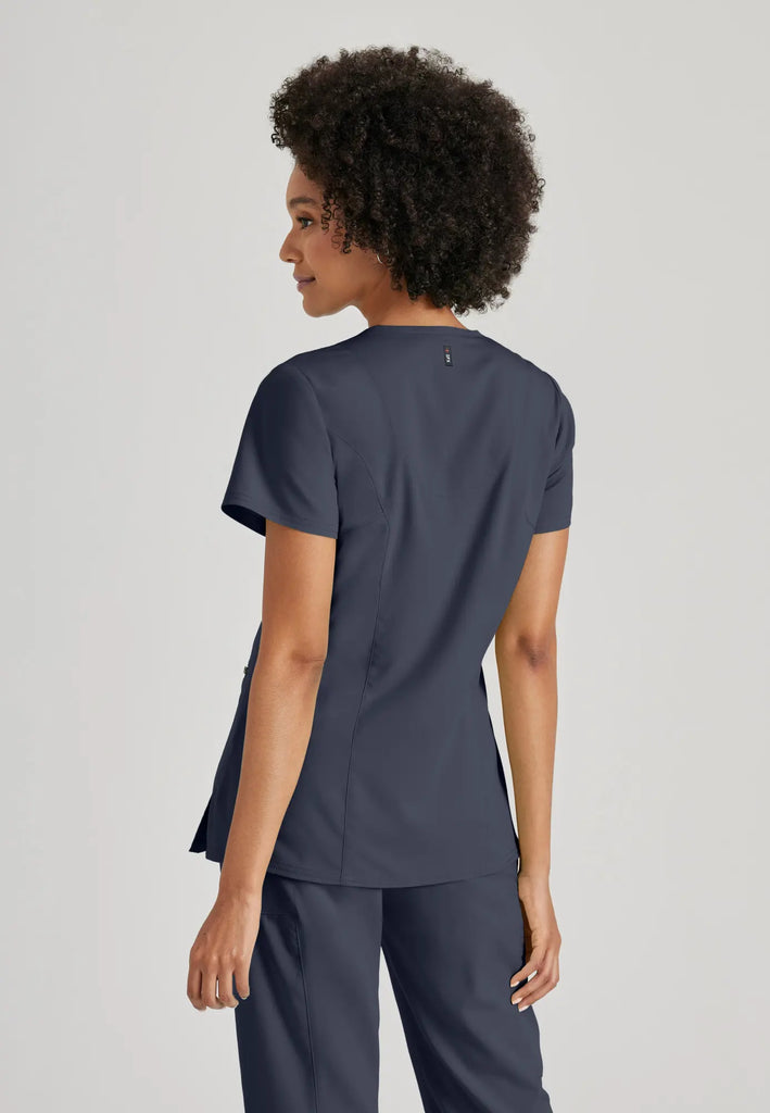 Barco Scrubs Women's Kim Top Steel | scrub-supply.com