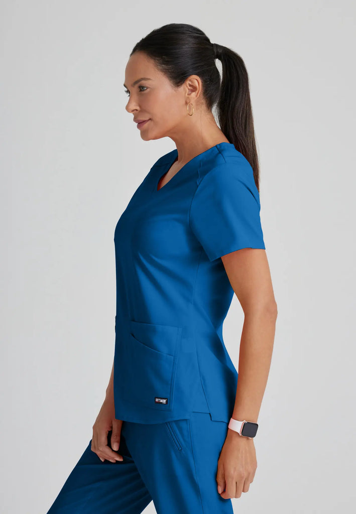 Barco Scrubs Women's Emma Top New Royal | scrub-supply.com