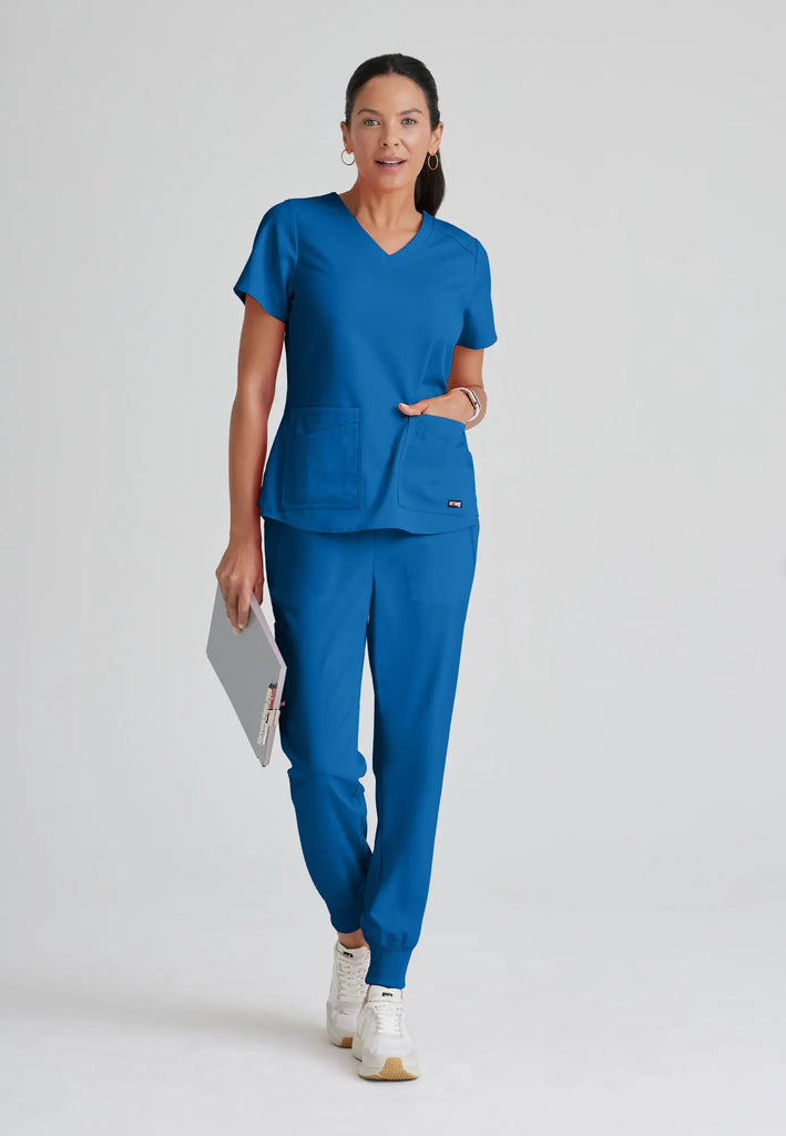 Barco Scrubs Women's Emma Top New Royal | scrub-supply.com