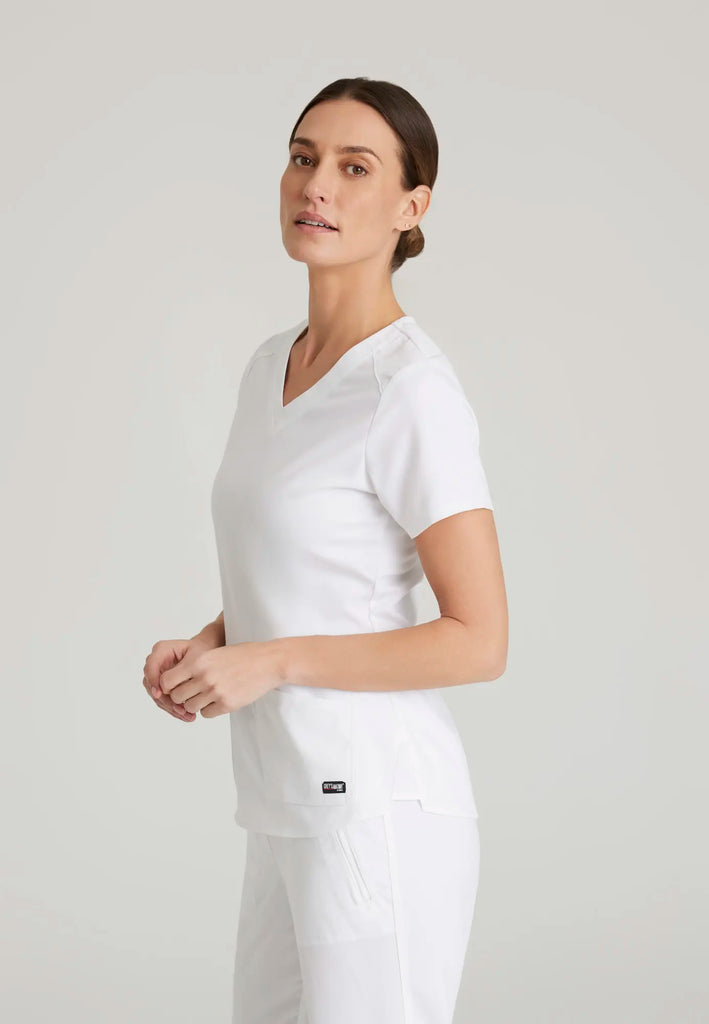 Barco Scrubs Women's Emma Top White | scrub-supply.com