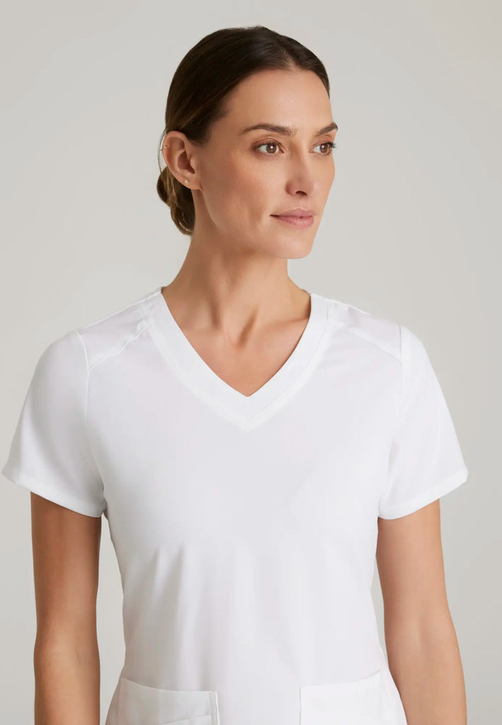 Barco Scrubs Women's Emma Top White | scrub-supply.com