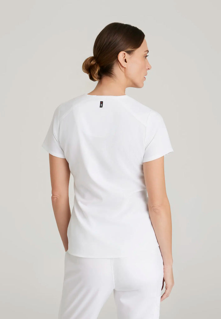 Barco Scrubs Women's Emma Top White | scrub-supply.com