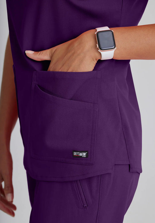 Barco Scrubs Women's Emma Top Eggplant | scrub-supply.com