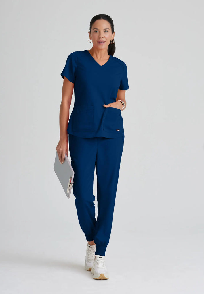 Barco Scrubs Women's Emma Top Indigo | scrub-supply.com