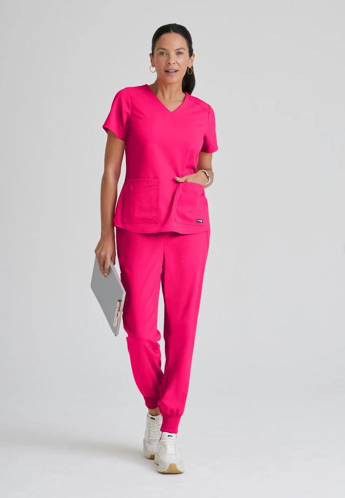 Barco Scrubs Women's Emma Top Vibrance Pink | scrub-supply.com